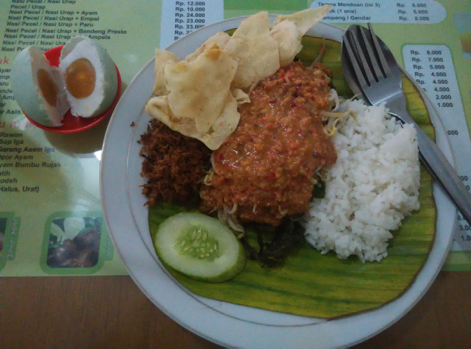 nasi pecel mbak ira cibubur tempat com tempat com